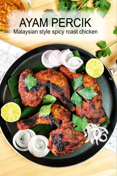 Spicy roast chicken is based on the original ayam percik recipe from the Kelantan state of Malaysia.