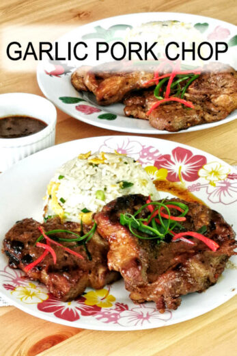 Garlic Pork Chop- How to make them in three simples steps (Asian style)