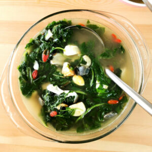 Chinese spinach soup recipe 4