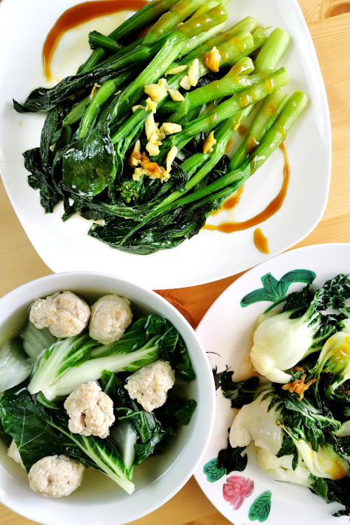 three ways to cook the leafty vegetables