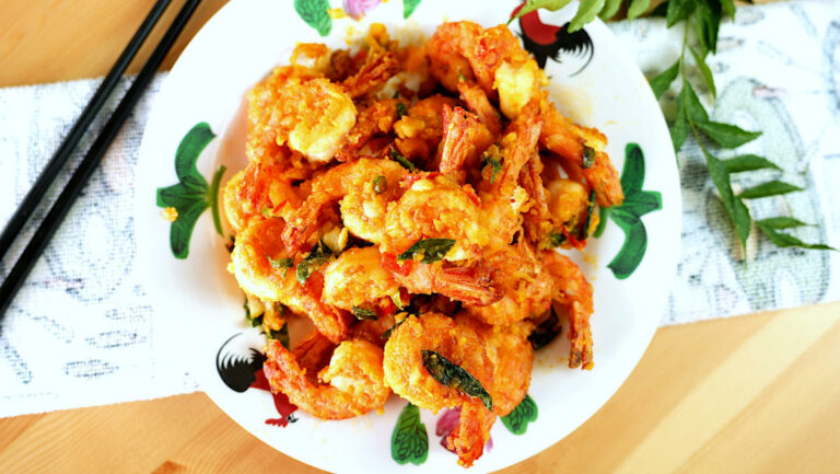 salted egg shrimp featured image