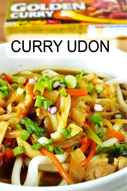 Best curry udon recipe. Made with Japanese curry cubes and dashi granules. Quick and easy one-pot meal within 20 minutes.