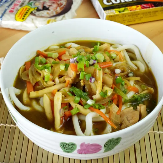 Curry udon recipe square