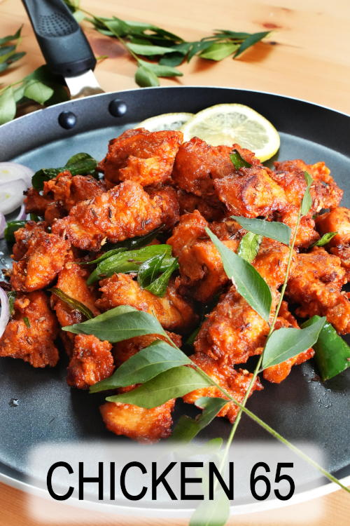 Chicken 65 recipe is a side dish and appetizer. It is a famous Indian dish prepared with various spices and deep-fried.
