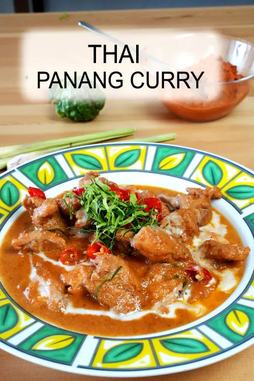 Panang curry recipe is one of the most popular Thai curries.  Let me show you how to make the delicious panang curry from scratch.