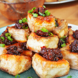 Spicy crispy tofu recipe square