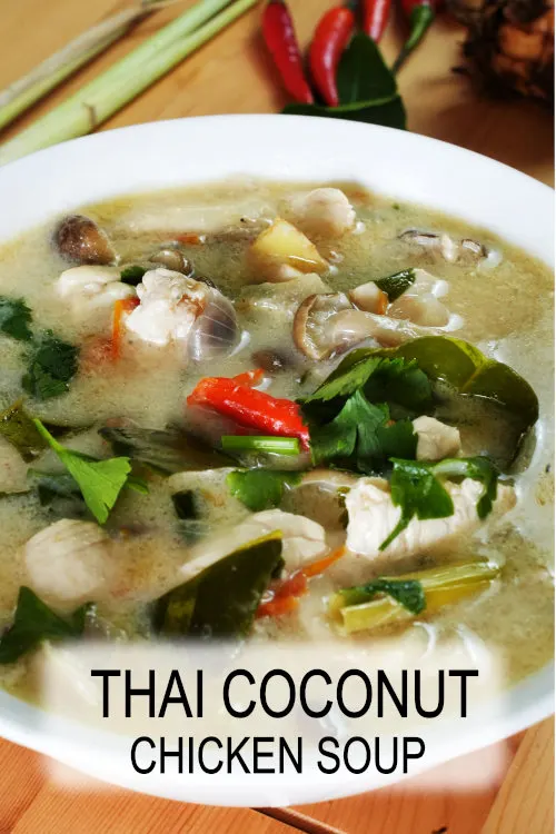 Make an authentic Tom Kha Gai (Thai coconut chicken soup) with this step-by-step guide. Aromatic and full of flavor.