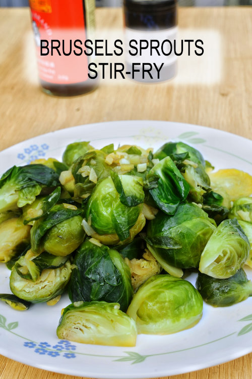 This Brussels sprouts stir-fry recipe is quick, easy, and flavorful. Garlic and soy sauce give it a delicious Chinese twist.