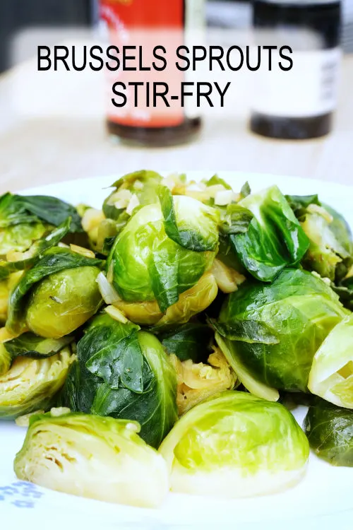 This Brussels sprouts stir-fry recipe is quick, easy, and flavorful. Garlic and soy sauce give it a delicious Chinese twist.