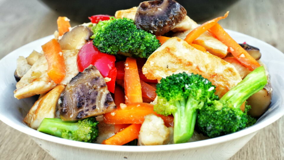 Ginger chicken stirfry featured image Taste Of Asian Food