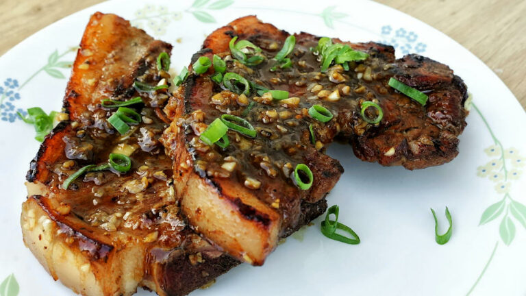 Honey garlic pork chops (4) featured image