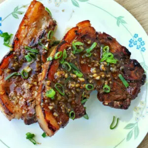 Honey garlic pork chops (5) square