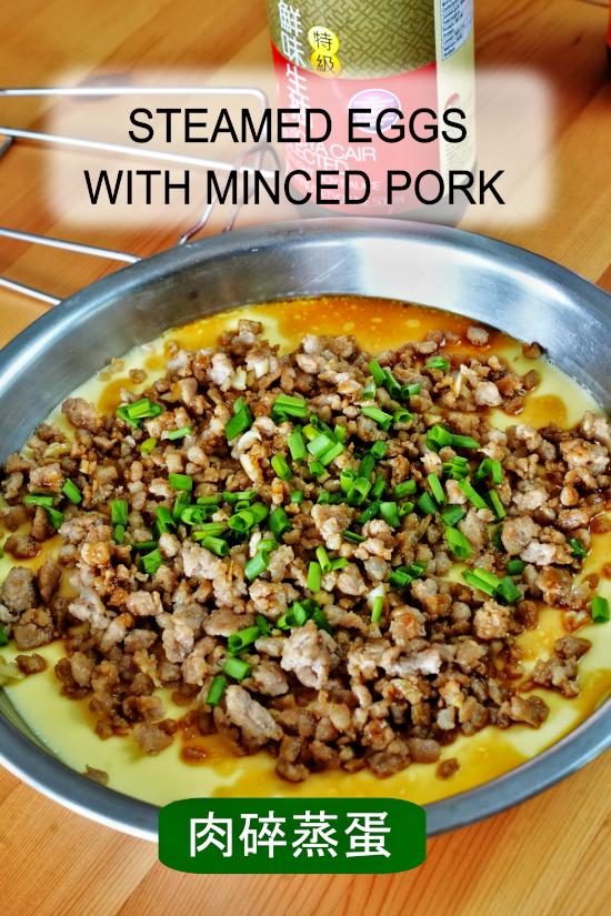 Enjoy the simplicity of steamed eggs with minced pork, a delightful Chinese recipe (肉碎蒸蛋)—a quick and tasty comfort food.
