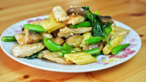 stir-fry chicken with mushrooms (1) featured image