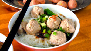 Asian meatballs recipe featured image