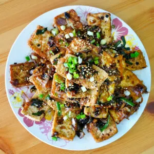 Tofu with black bean sauce recipe square