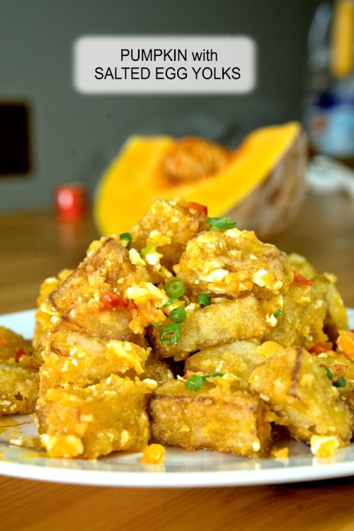 Pumpkin with salted egg yolks recipe