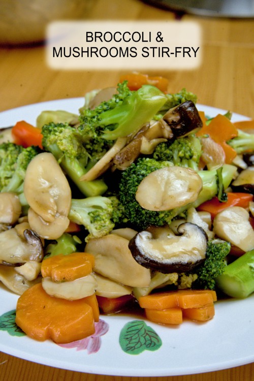 Broccoli with mushroom is an easy stir-fry Chinese recipe. It can be prepared within 30 minutes.