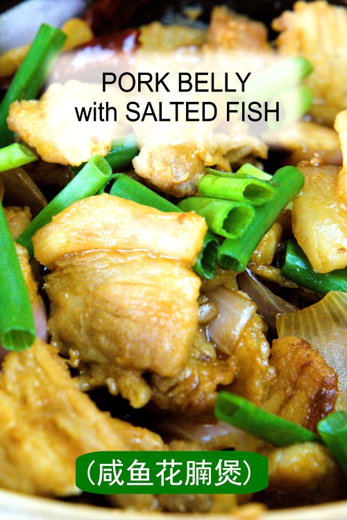 Pork belly with salted fish is an authentic Malaysian Chinese recipe.