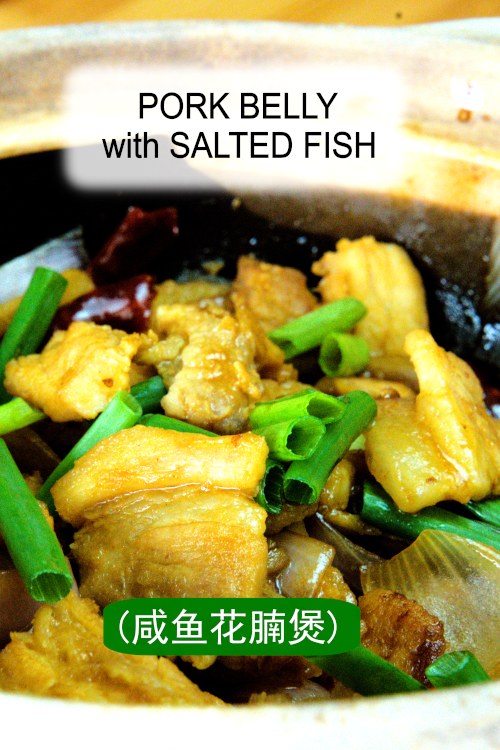 Pork belly with salted fish is an authentic Malaysian Chinese recipe with aromatic flavor.