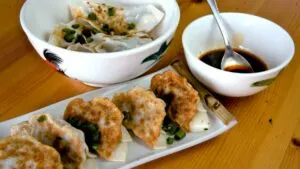 Chinese chicken dumpling recipe featured image
