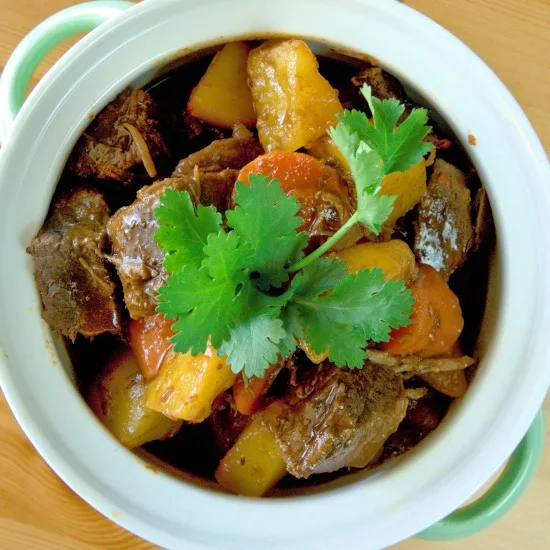 Beef stew with potatoes Chinese style recipe