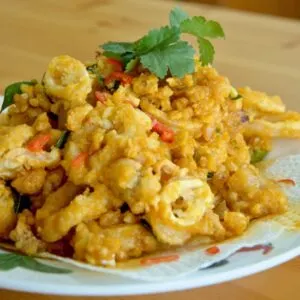 Salted egg squid recipe square