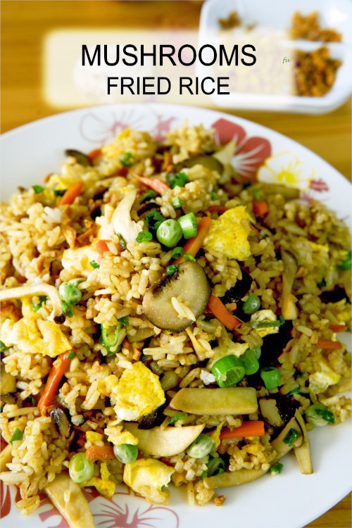 Mushroom fried rice recipe