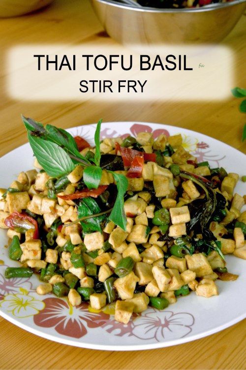 Thai basil tofu stir-fry (pad krapow)