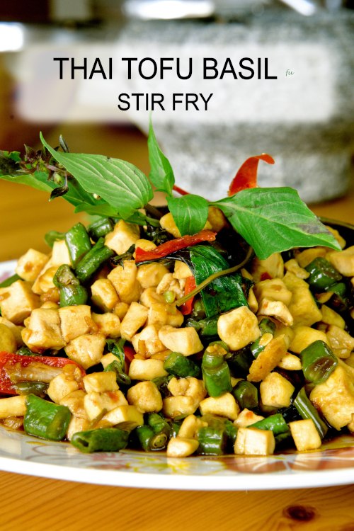 Thai basil tofu stir-fry 