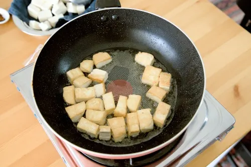 Pan fry instead of deep frying is an excellent alternative,