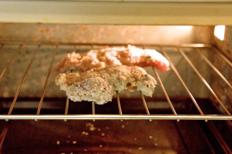 Bake the chicken in the oven, Parmesan Crusted Chicken