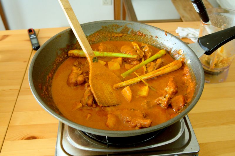 The Malaysian style curry chicken