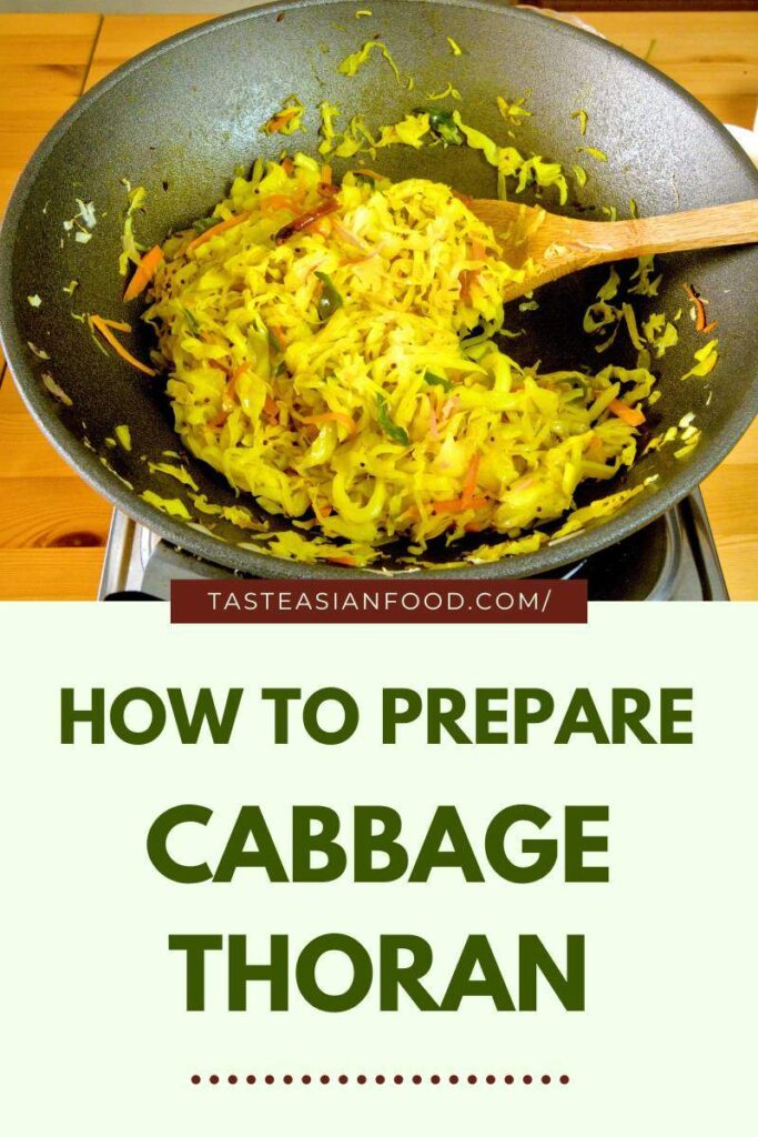 how to prepare cabbage thoran