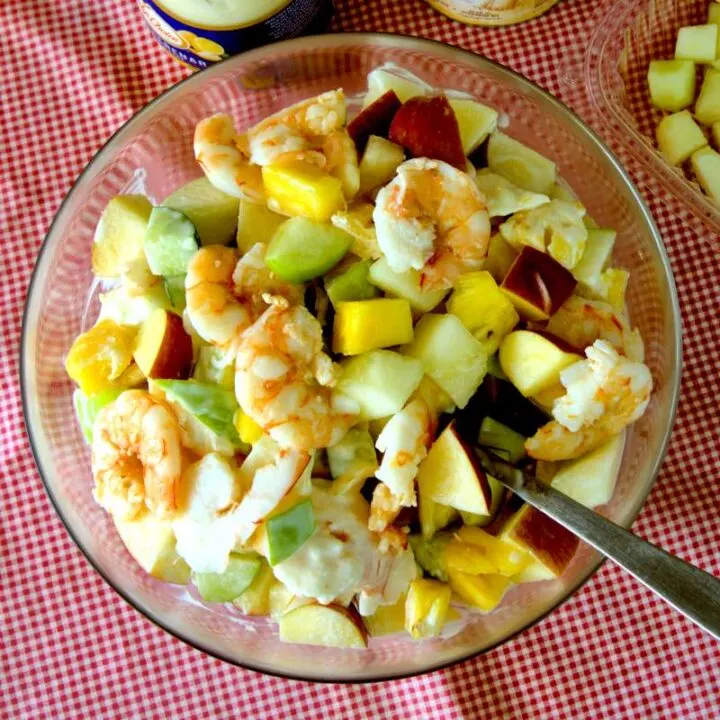 chinese shrimp and fruit salad