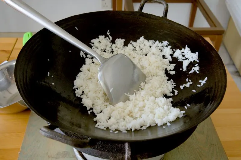 fried the rice before adding the seasonings