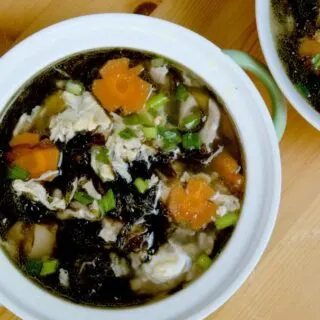 Seaweed egg drop soup featured image