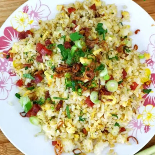 Chinese sausage fried rice