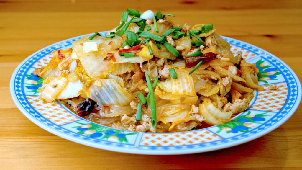 Cabbage glass noodles stir-fry image (17) featured image