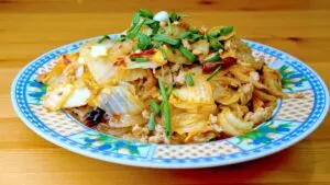 Cabbage glass noodles stir-fry image (17) featured image