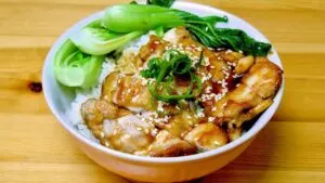 teriyaki chicken with rice featured image