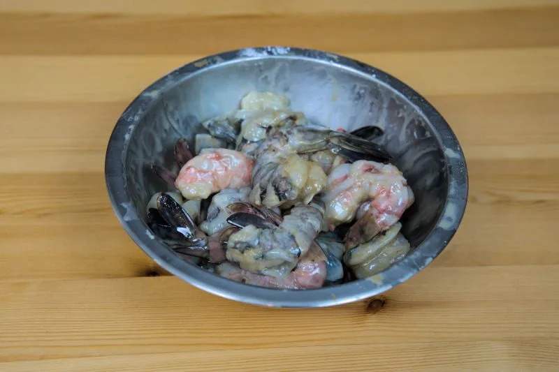 marinate the shrimp for ten minutes