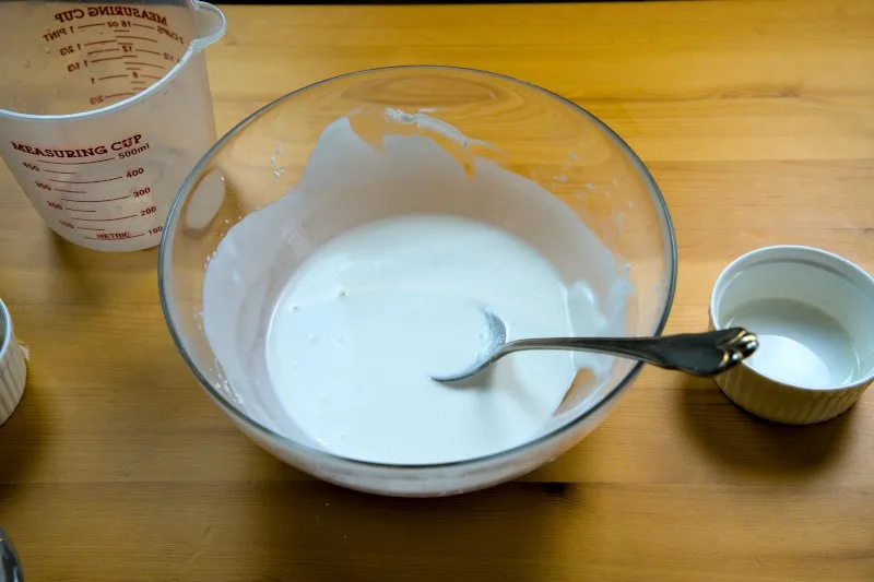 the batter for deep frying