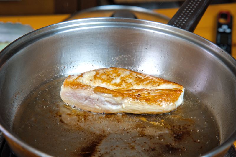 pan fry thick chicken breast