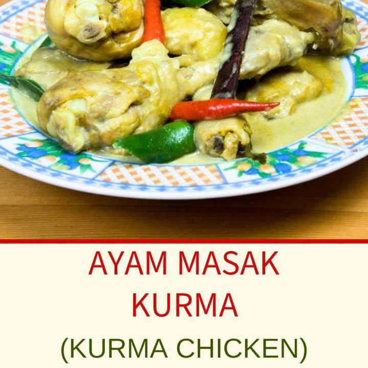 Malaysian ayam kurma with chicken, potatoes, curry leaves and whole spices